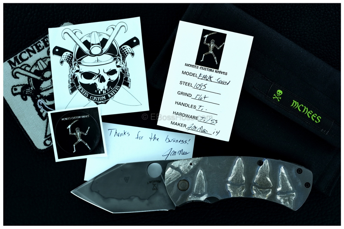 Jonathan McNees Custom Carved FMUK Tanto