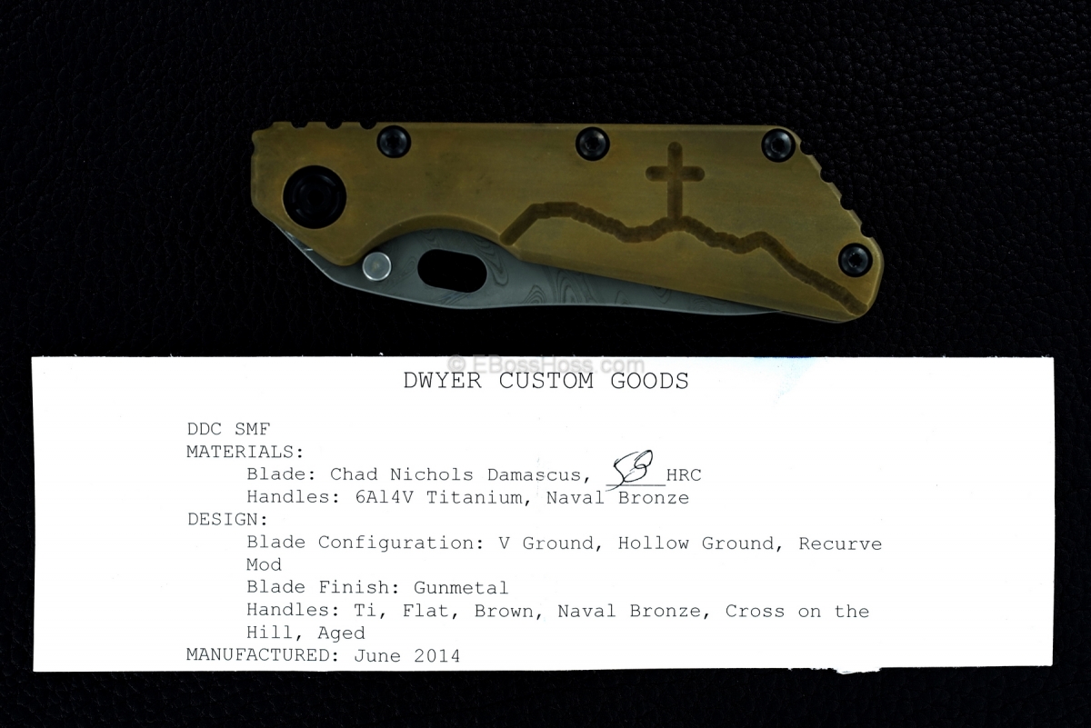 Duane Dwyer Custom Naval Ship-grade Bronze Padre's SMF