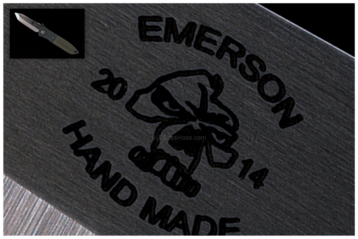 Ernie Emerson Custom CQC-6 w/ New Emerson HAND MADE Logo