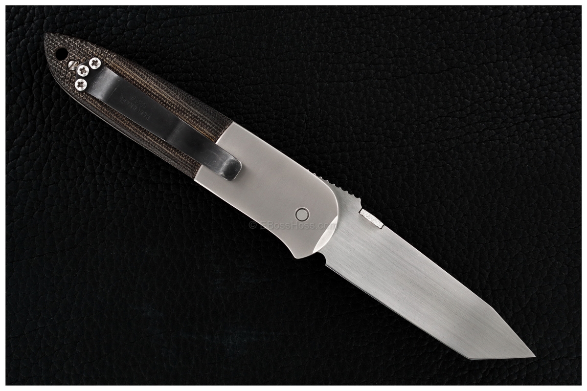 Ernie Emerson CQC-6: Checkered Handles - Threaded Bolster - circa 1994