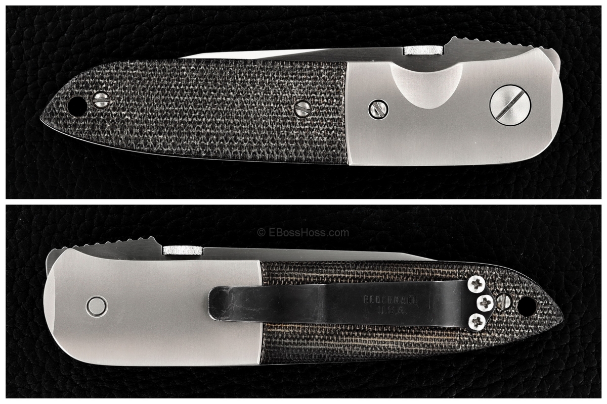 Ernie Emerson CQC-6: Checkered Handles - Threaded Bolster - circa 1994