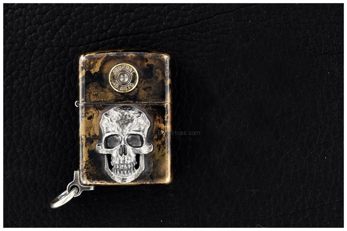 Steel Flame Custom Darkness Zippo Lighter