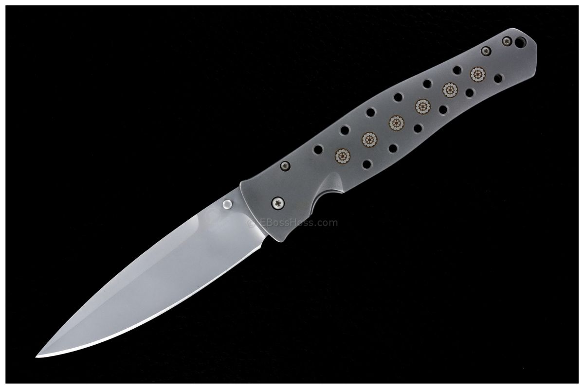 Tom Mayo Dr. Death Framelock Folder with Mosaic Pins