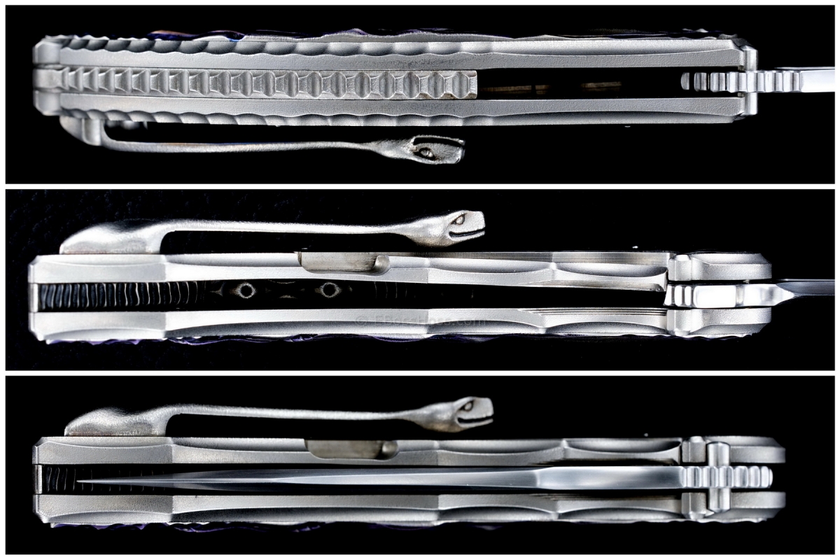 Korth Cutlery Custom Carved Reptile Flipper