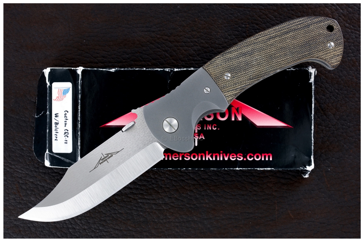 Ernie Emerson Custom Bolstered CQC-13 Waved