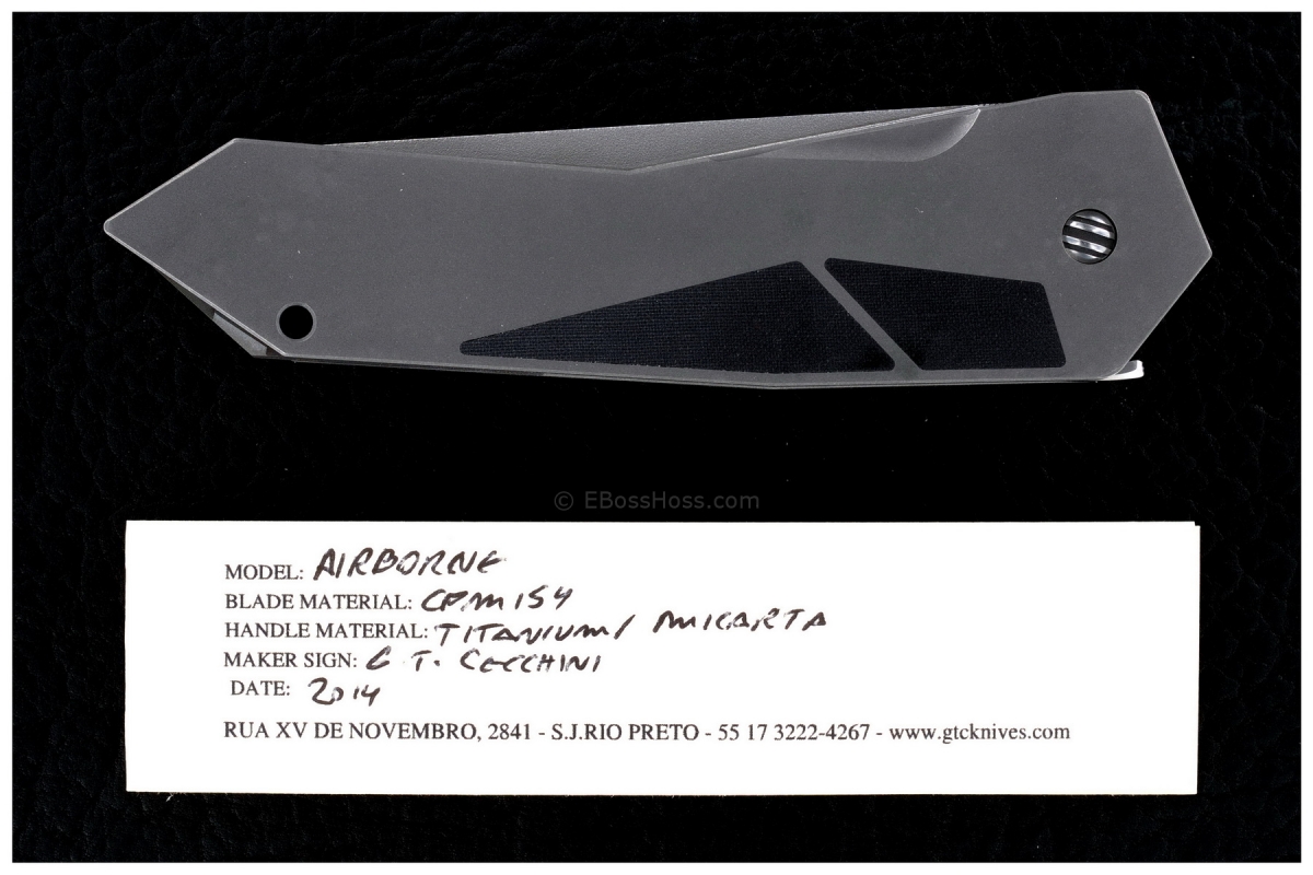 Gustavo Cecchini (GTC Knives) Airborne SLT Flipper
