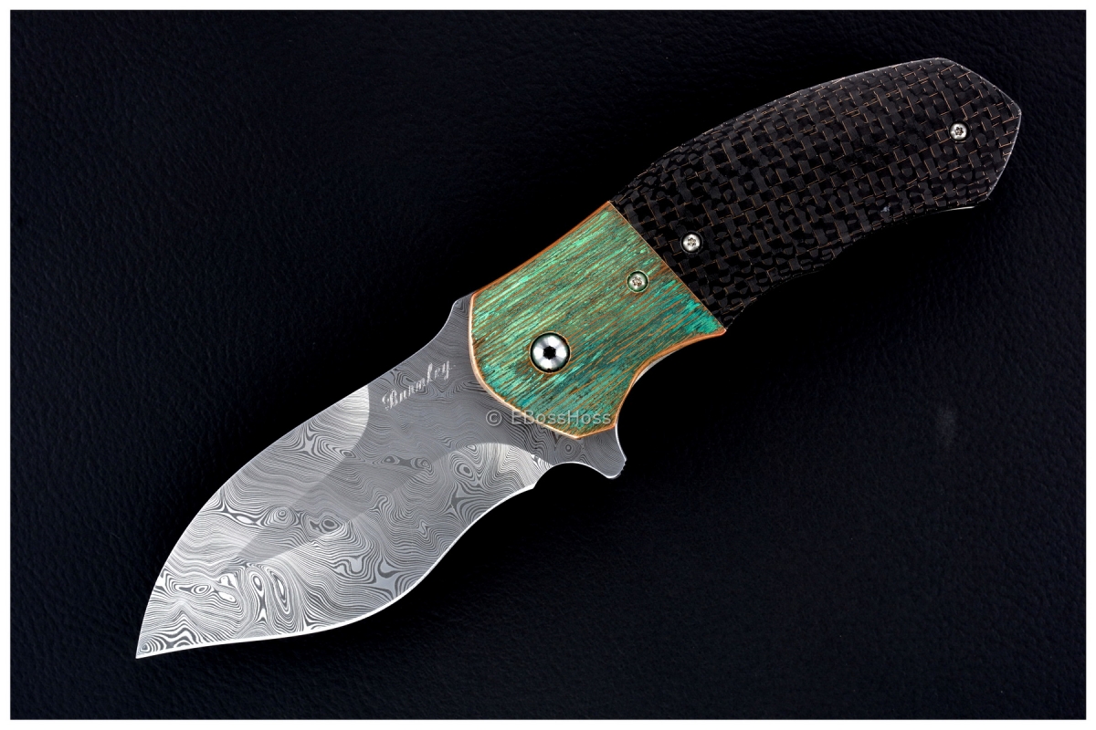 Lucas Burnley Custom Deluxe Damascus Pelican Flipper