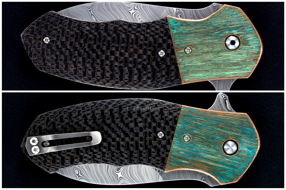 Lucas Burnley Custom Deluxe Damascus Pelican Flipper