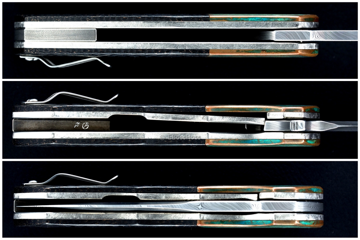 Lucas Burnley Custom Deluxe Damascus Pelican Flipper