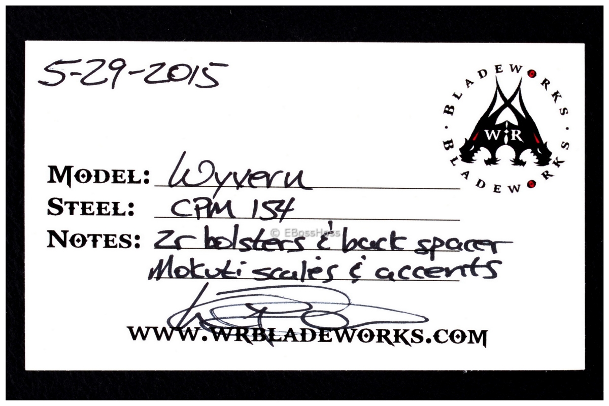 WR Bladeworks (Walter Randolph) Deluxe Custom Wyvern Flipper