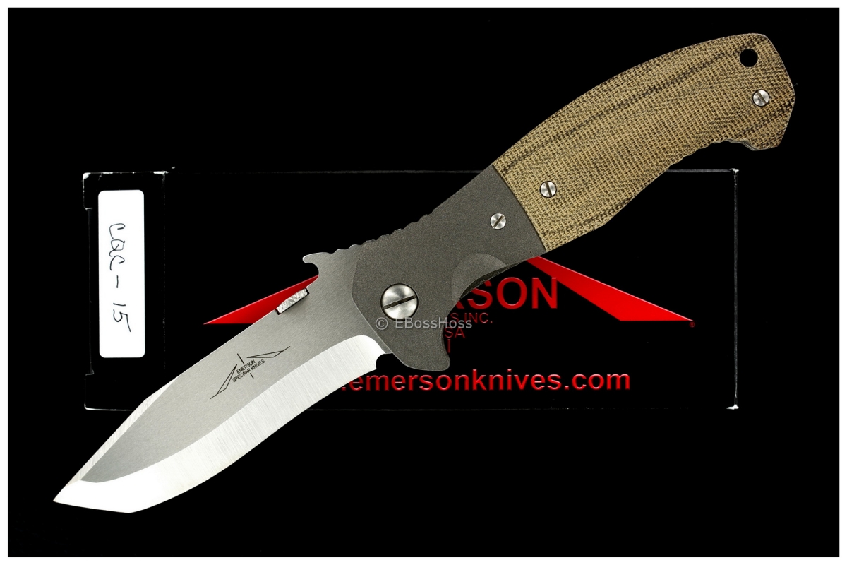 Ernie Emerson Custom Bolstered CQC-15 w/Wave