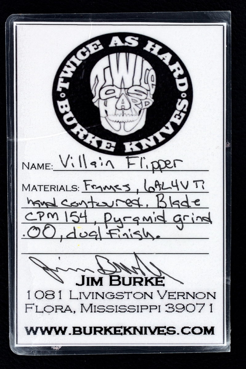 Jim Burke Custom Villain Flipper