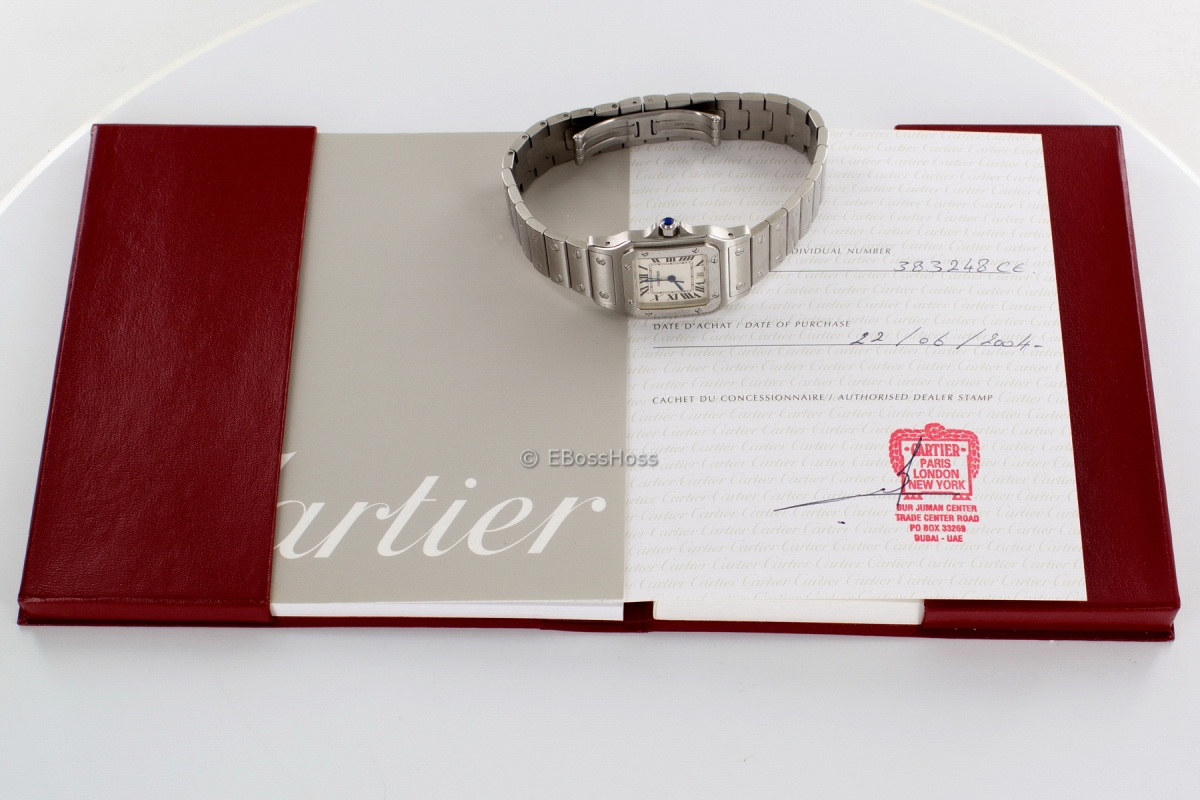 Cartier Curved Large Santos De Cartier - Model No. W20060D6