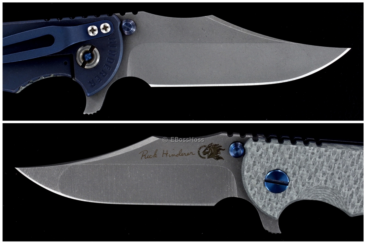 Rick Hinderer Gen 4 Custom XM-18 Armor Piercing Point Bowie Flipper