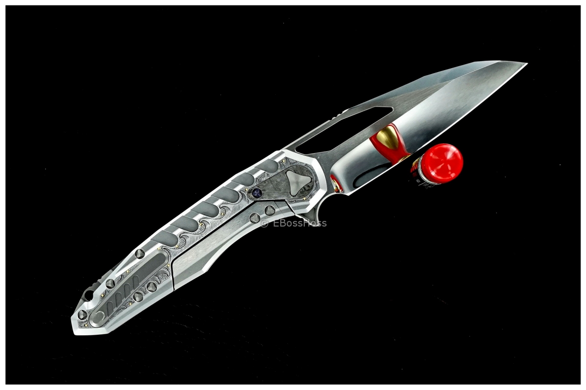 Deryk Munroe / Anthony Marfione Custom Engraved Hannya Masks Sigil Flipper