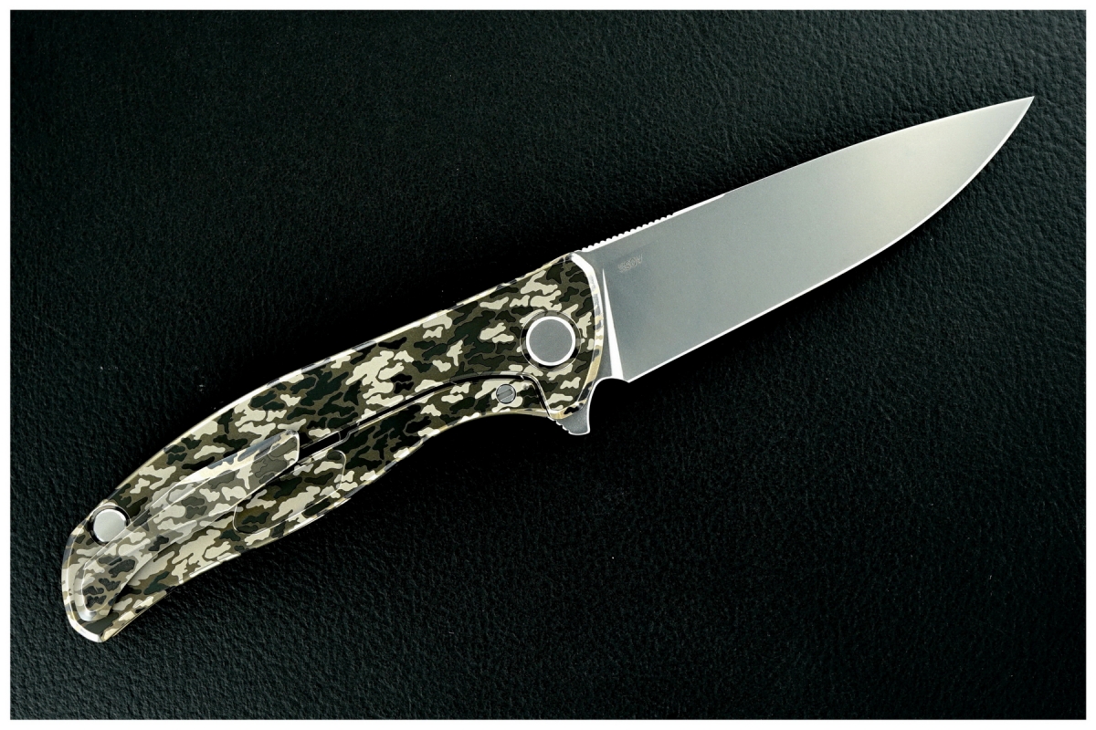 Sergey Shirogorov Custom Division Mod 95 SRRBS Flipper - Camo-Ti