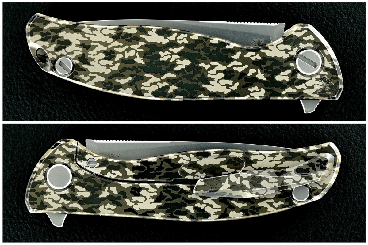 Sergey Shirogorov Custom Division Mod 95 SRRBS Flipper - Camo-Ti