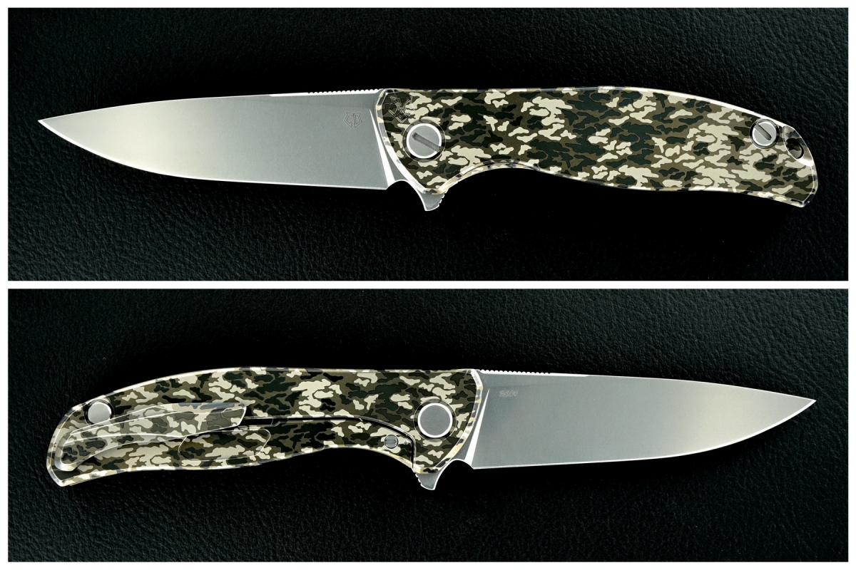 Sergey Shirogorov Custom Division Mod 95 SRRBS Flipper - Camo-Ti