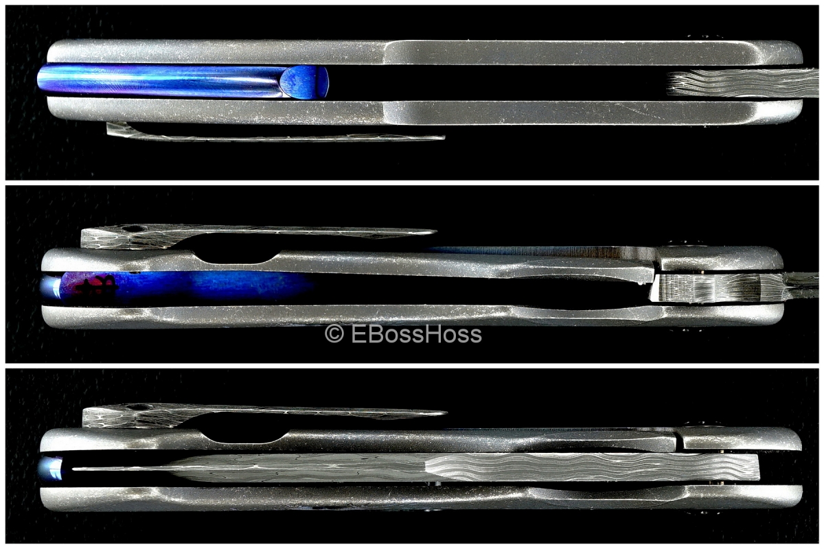 Rick Barrett Custom Toxic Tanto Carved Fallout 3.5 Flipper