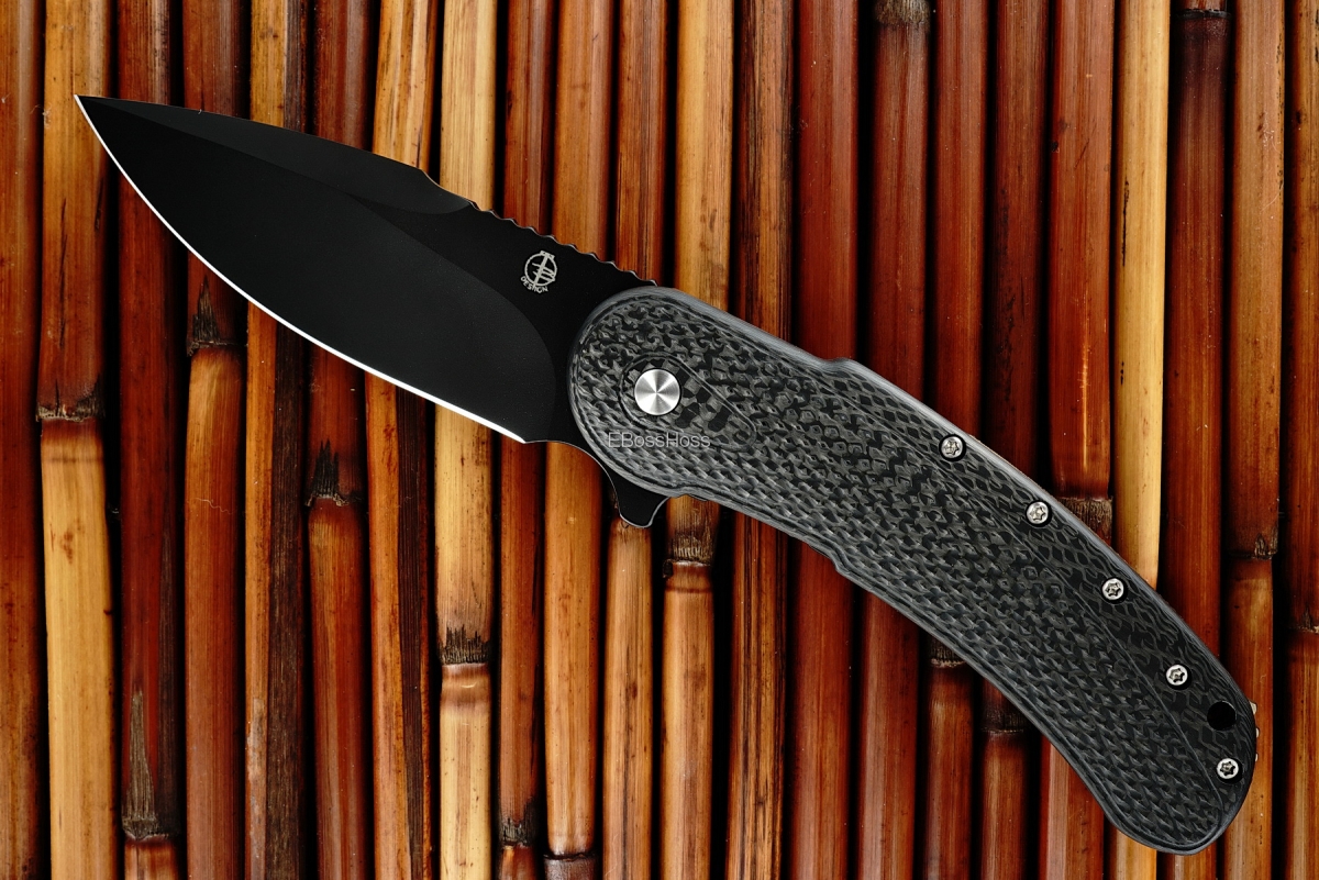 Todd Begg Black-bladed Carbon-Fiber Bodega Flipper