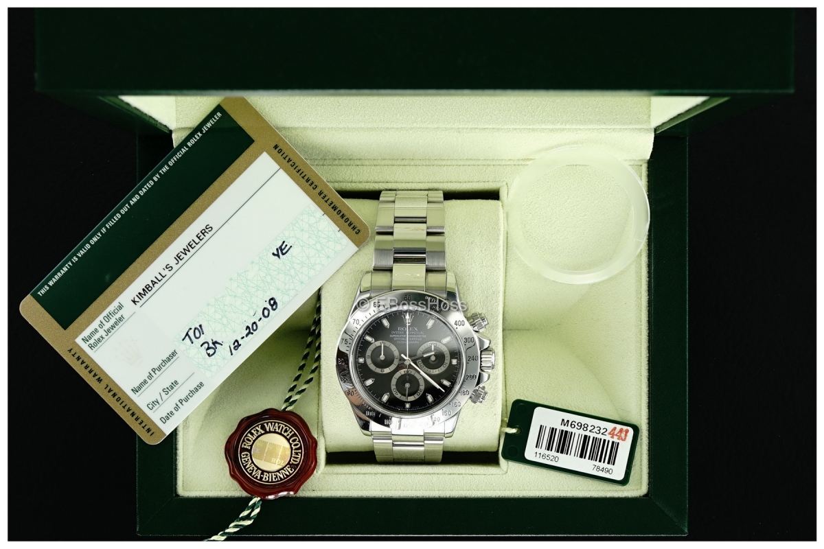 Rolex SS Cosmograph Daytona - Ref 116520