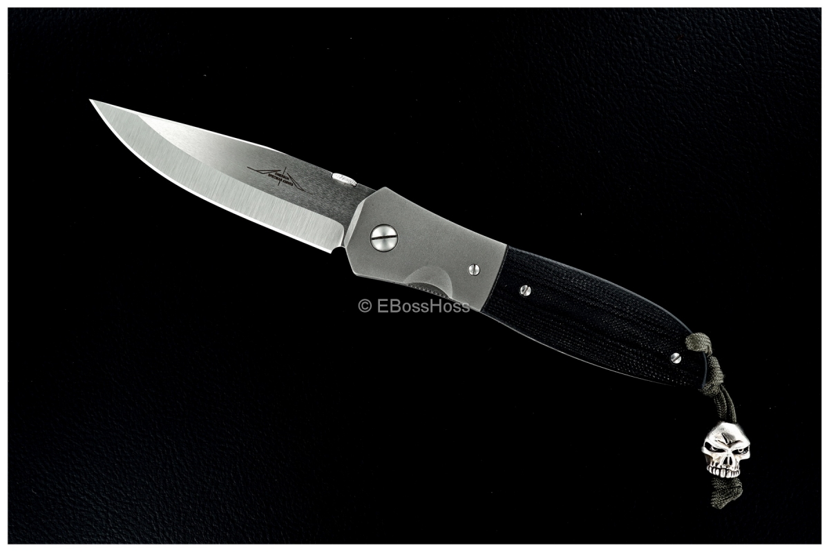 Ernie Emerson Viper 3 (aka: MV-3) with Starlingear Emerson Skull Bead & Black Scales