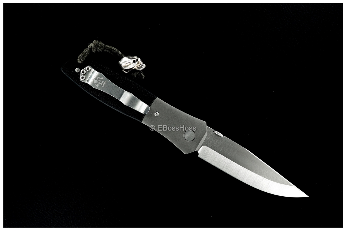 Ernie Emerson Viper 3 (aka: MV-3) with Starlingear Emerson Skull Bead & Black Scales