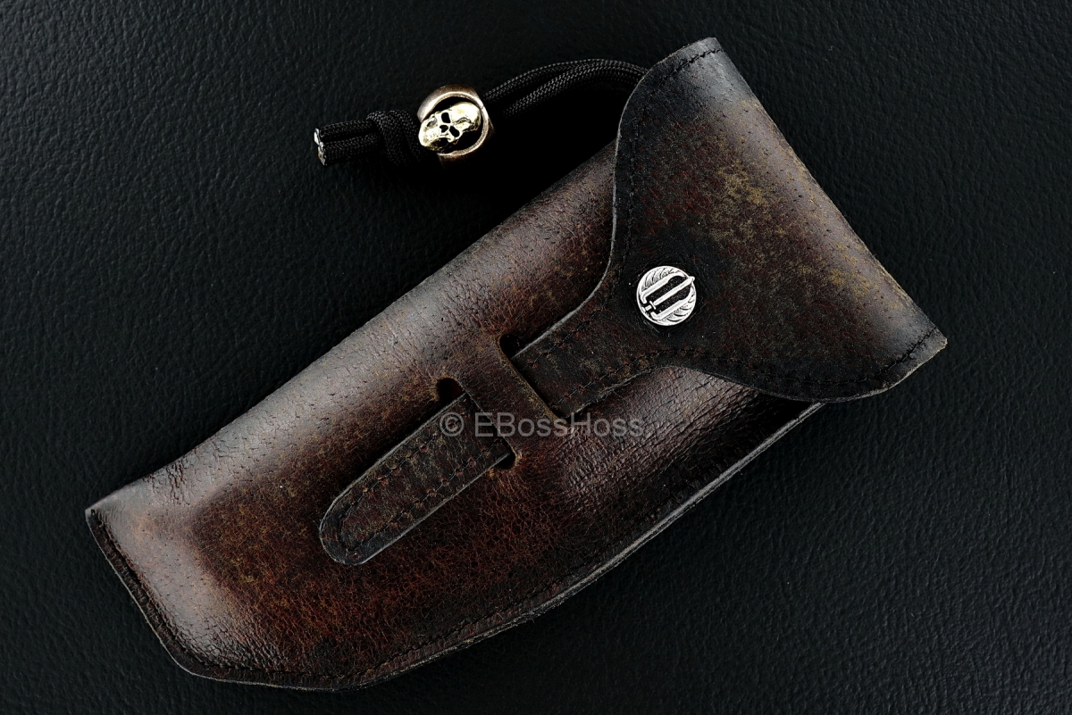 Mick Strider (MSC) / Ryk Mavrick (Starlingear) Custom Copper Cobalt San Mai Damascus XL Tanto