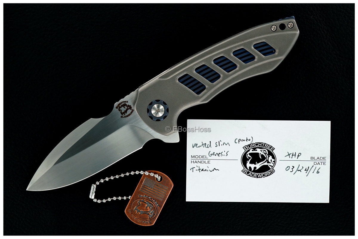 Michael Burch Custom Vented Slim Genesis Flipper Prototype