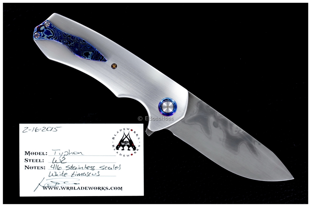 WR Bladeworks Custom Typhon Flipper with 416 Stainless Handles