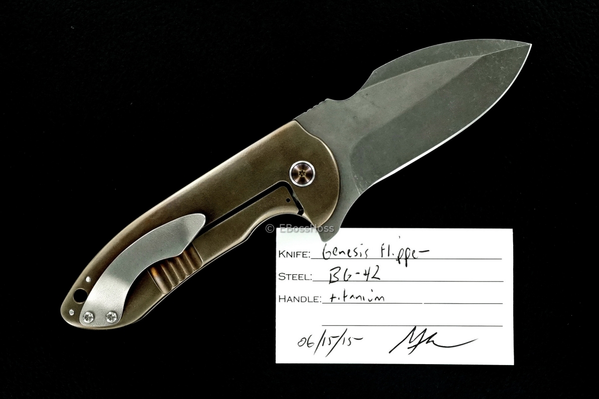 Michael Burch Custom Genesis Framelock Flipper
