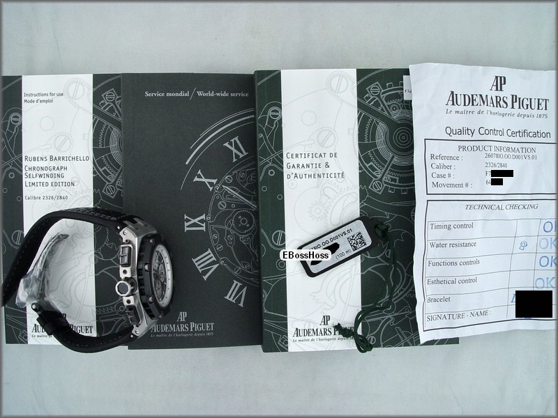 AP Royal Oak Offshore Barrichello II (Titanium/Ceramic)