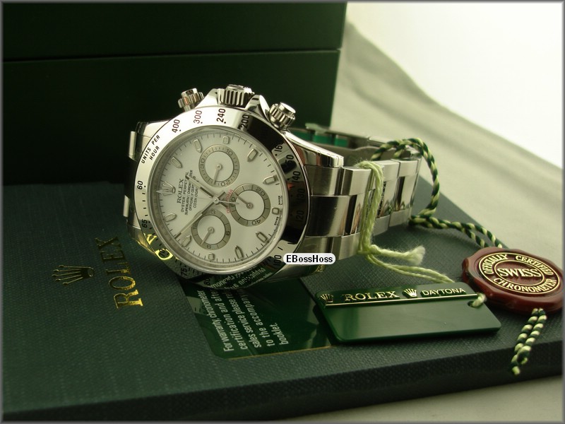 Rolex Oyster Cosmograph Daytona (SS; White)