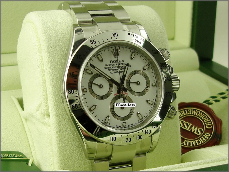 Rolex Oyster Cosmograph Daytona (SS; White)