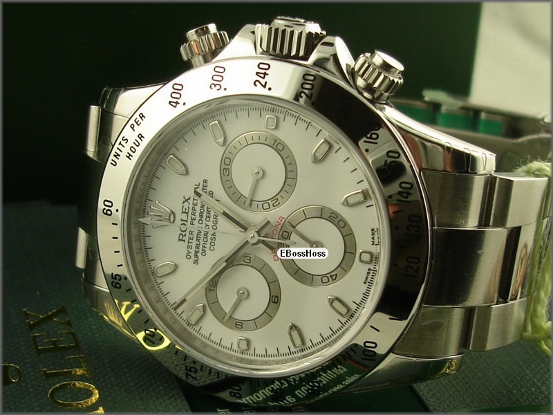 Rolex Oyster Cosmograph Daytona (SS; White)