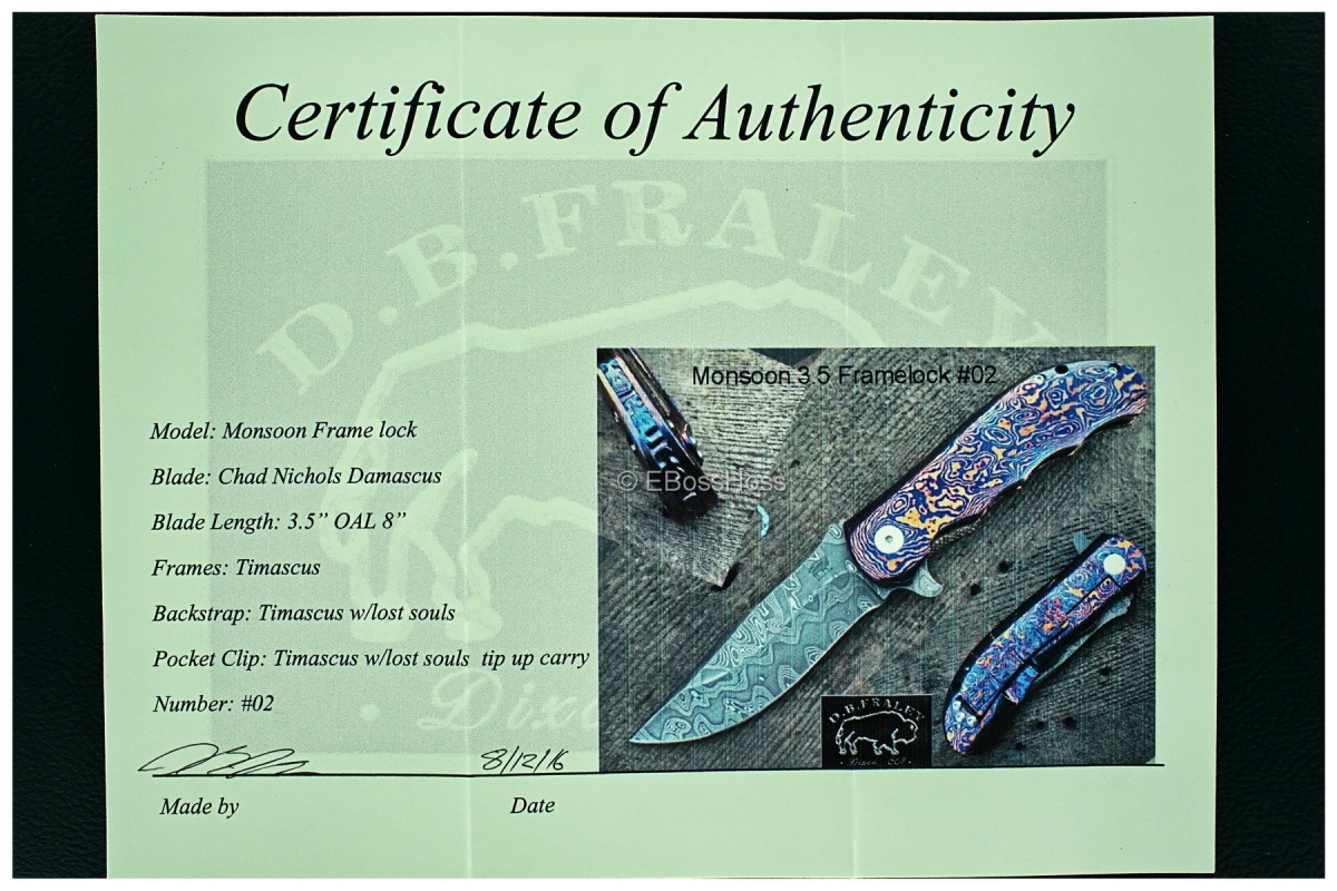 D.B. Fraley Custom Very Deluxe Monsoon 3.5 Flipper