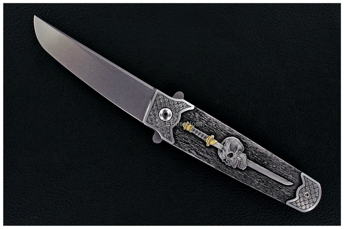 Tom Ferry Engraved Skull Crusher Radical Flipper