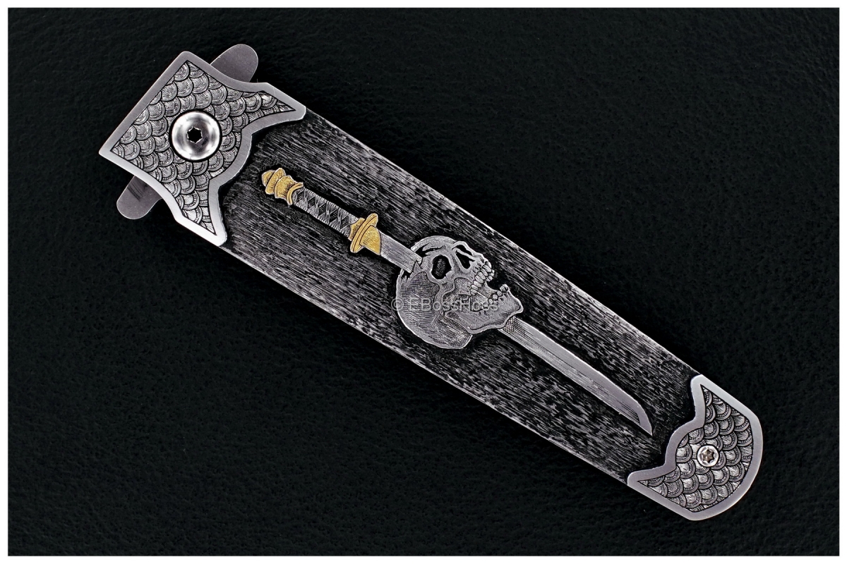 Tom Ferry Engraved Skull Crusher Radical Flipper