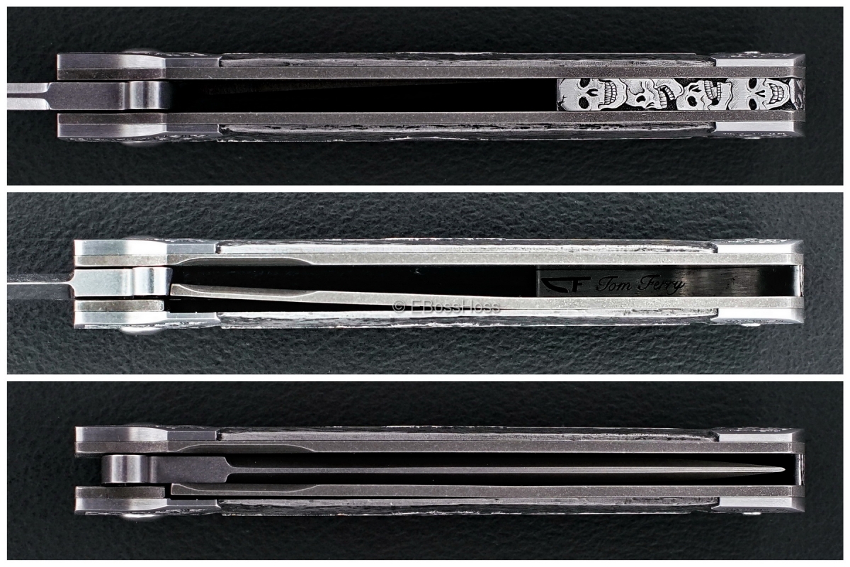 Tom Ferry Engraved Skull Crusher Radical Flipper