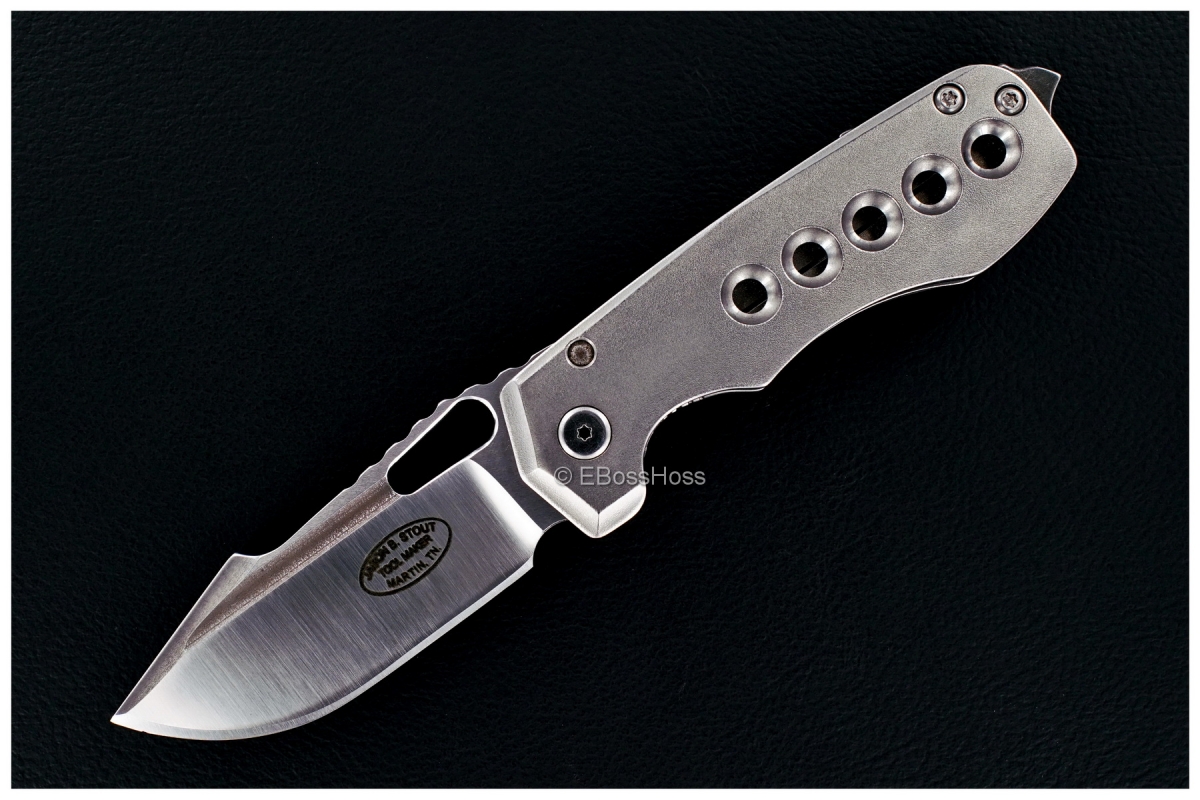 JB Stout Custom Blood and Thunder 3.5 Framelock Flicker