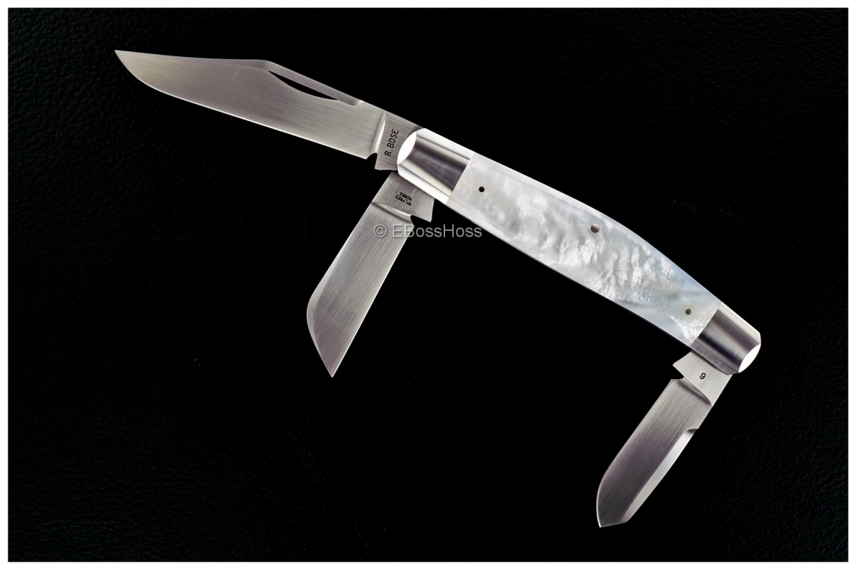 Reese Bose Large 3-Blade Stockman with Bolsters and Caps