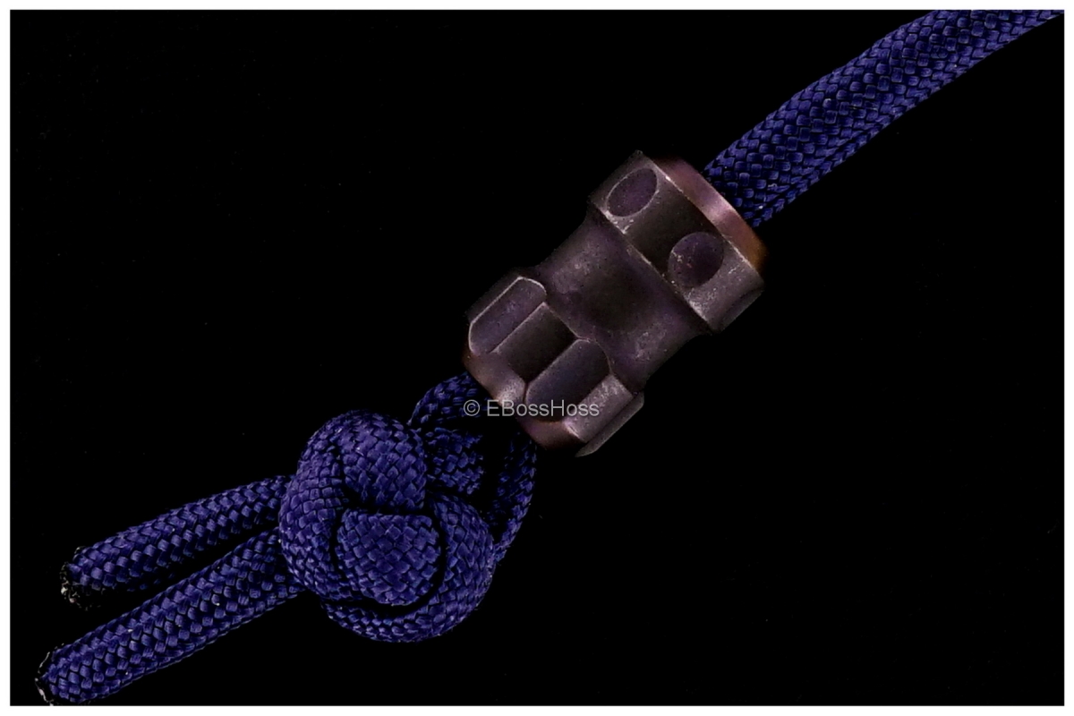 JB Stout Custom Slick Leg Framlock with Knafmangler Bead