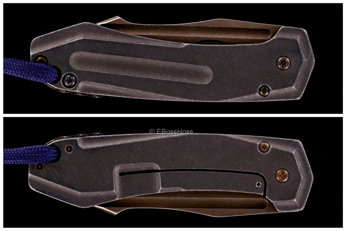 JB Stout Custom Slick Leg Framlock with Knafmangler Bead