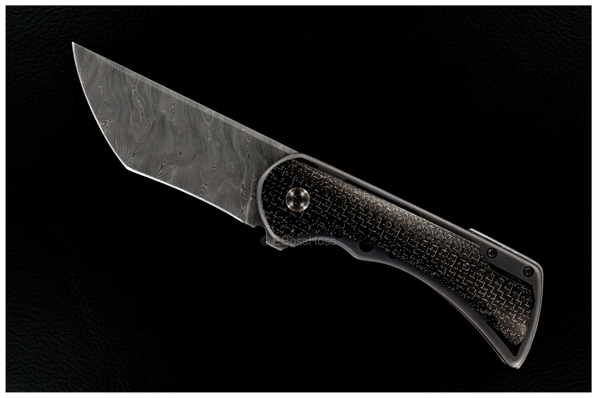Rick Barrett Custom Tanto Honor Flipper