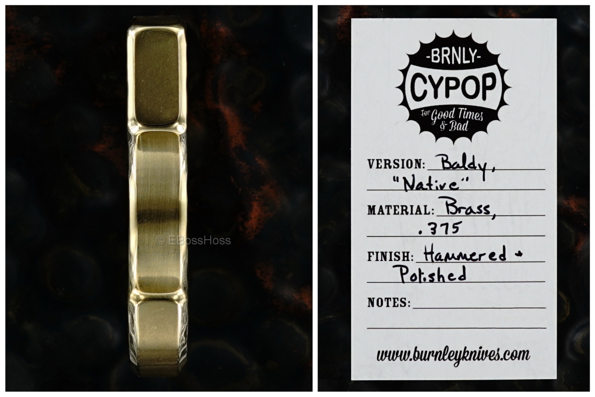 BRNLY Hammered & Polished Brass Baldy Cypop by Lucas Burnley