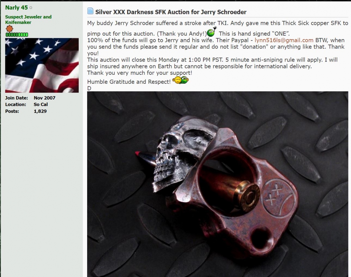 Andy Frankart - Steel Flame Thick Copper Darkness SFK Collaboration