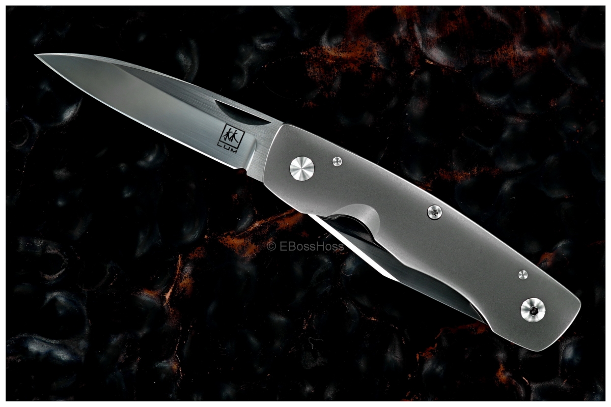 Bob Lum Custom 2-Blade Linerlock Wharncliffe Trapper