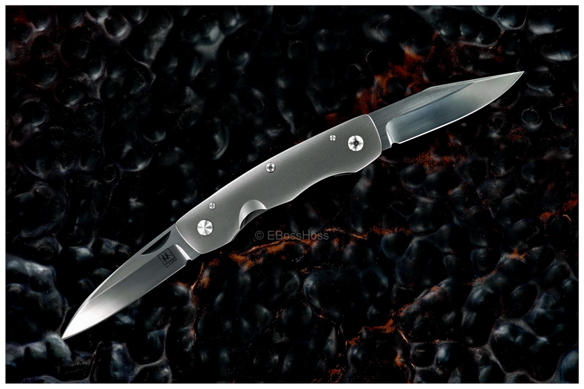 Bob Lum Custom 2-Blade Linerlock Wharncliffe Trapper