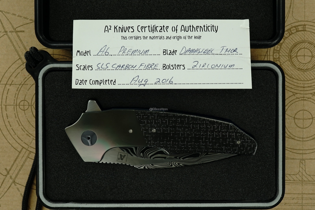 A2 Knives (Andre Thorburn & Andre van Heerden) & Tashi Bharucha Custom Premium A6 Flipper Collaboration