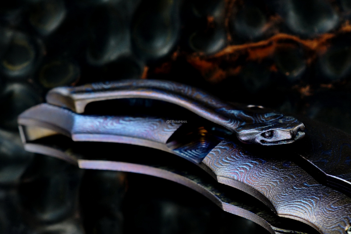 Rick Lala (Korth Cutlery) Custom Deluxe Reptile Flipper